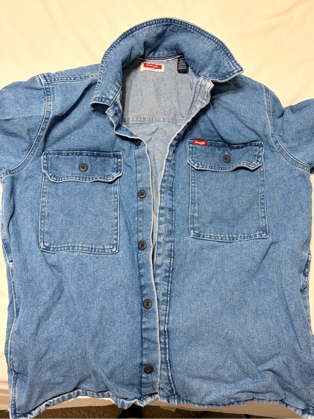 Wrangler Light Blue Denim Jacket Shirt